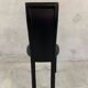 Set of 4 Italian Black Leather Dining Chairs