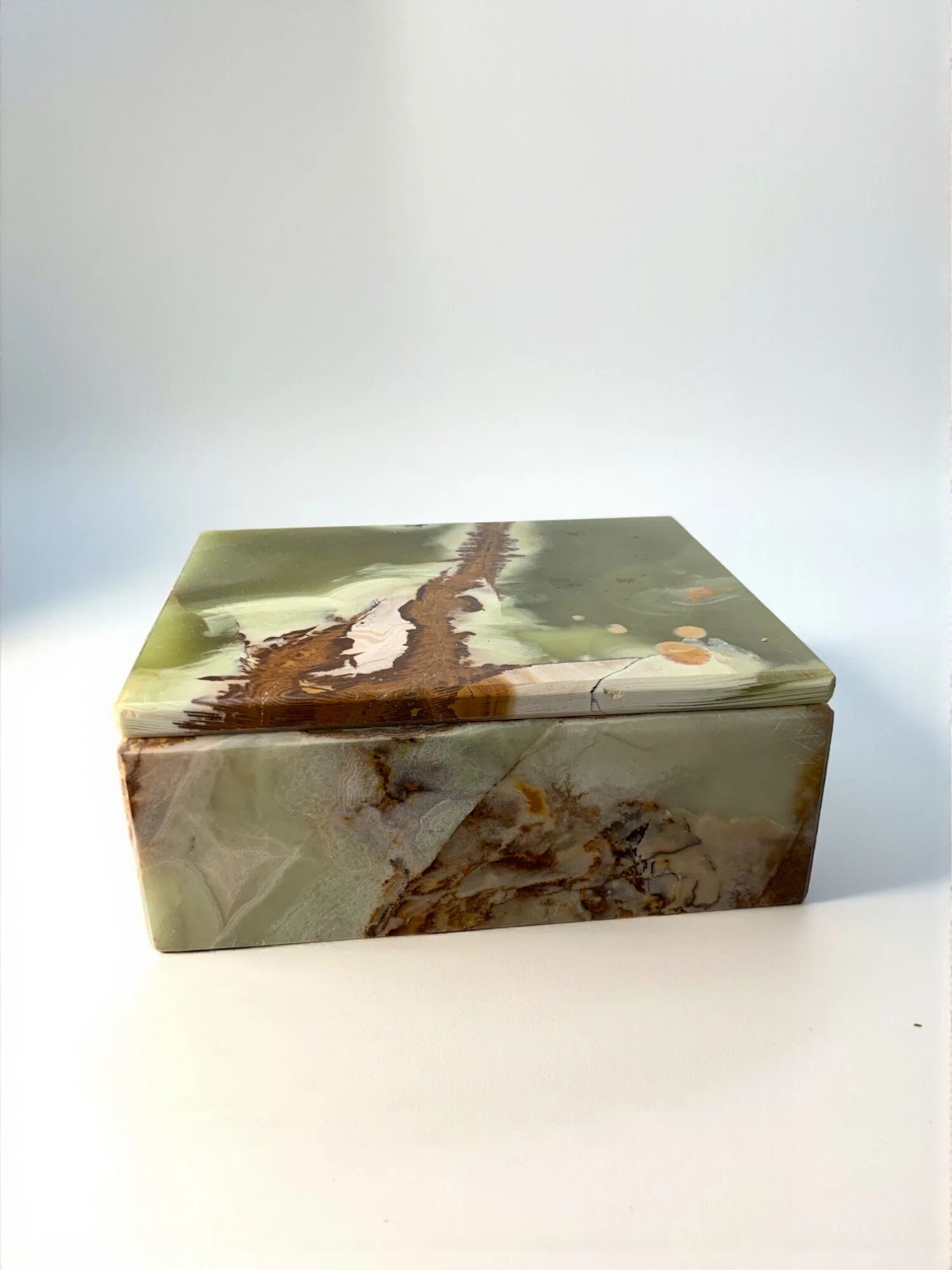 Mid-century onyx vanity box, Italy, 1970s
