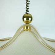large cristallux hustadt adlustable PENDANT LAMP acrylic and brass