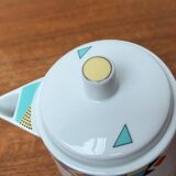 Teapot or coffee pot with cup from the German postmodern VIP collection by Seltmann Weiden, set of 2.