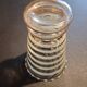 Vintage vase with green and gold trim.