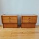 Paire de tables de chevet scandinave vintage 1970