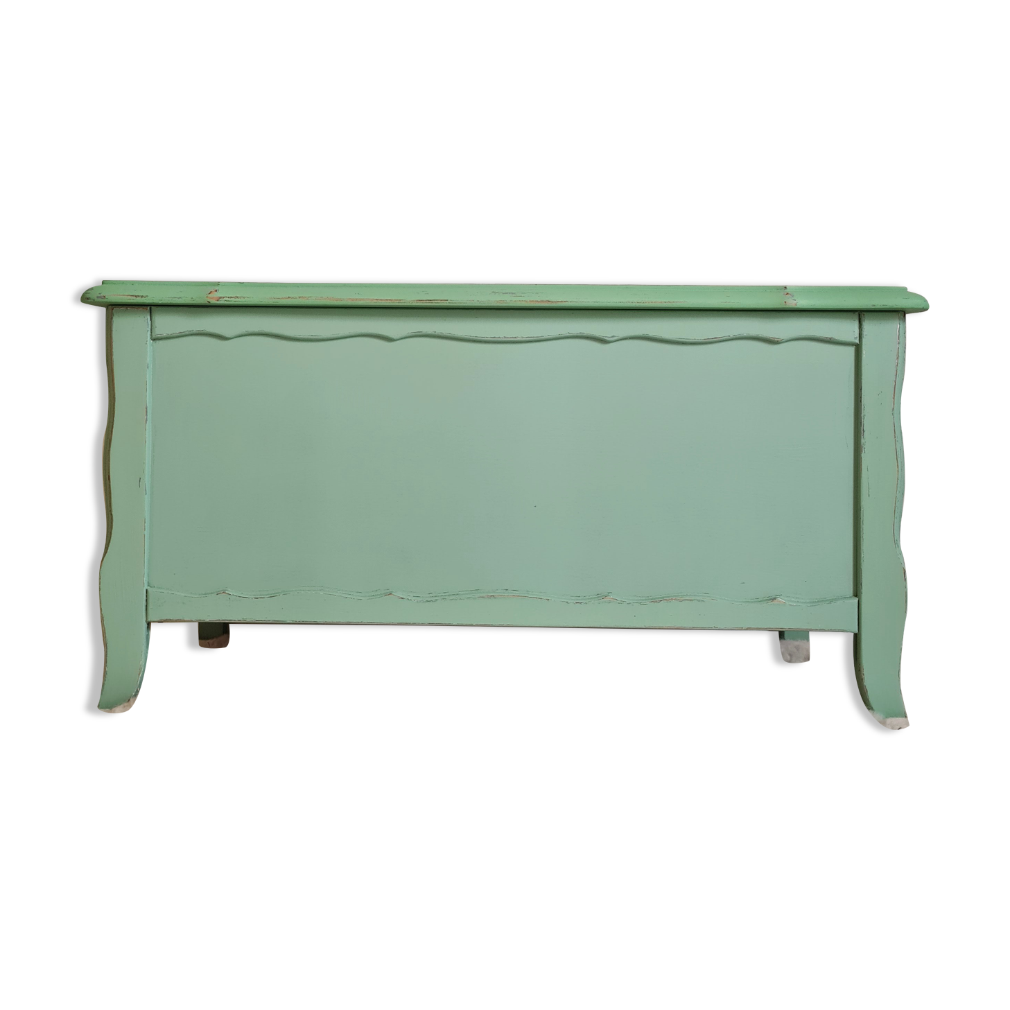 Old toy chest renovated green