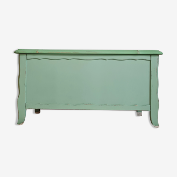 Old toy chest renovated green