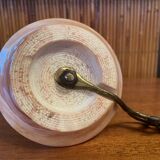 Pink marble candle holder