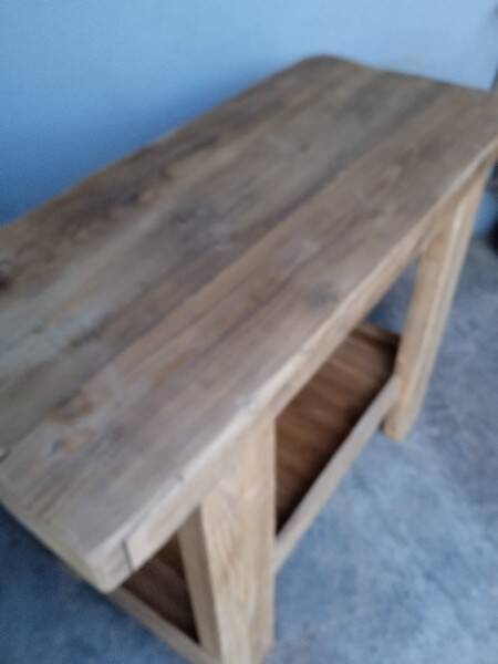 Workbench 119cm old solid wood