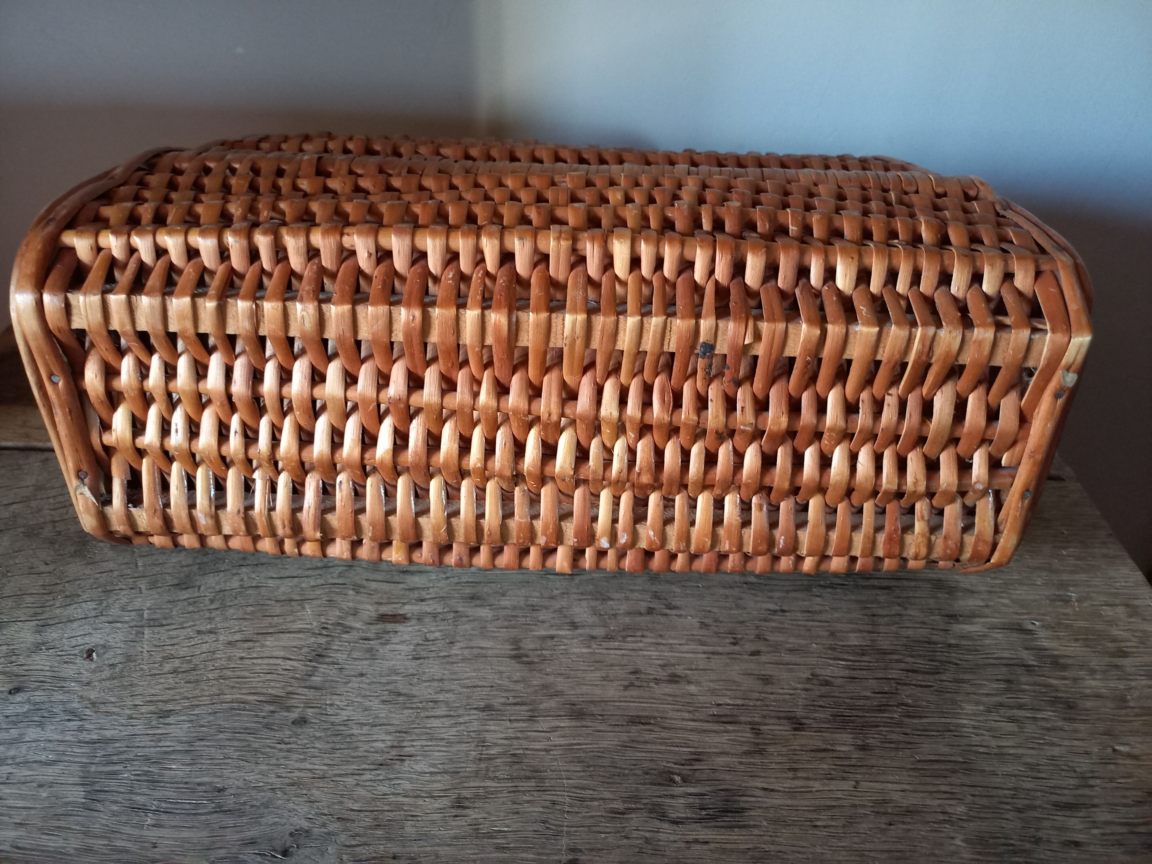 Vintage wicker basket