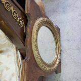 Wooden and gilded mirror with medallion center n°3