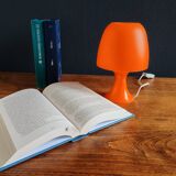 Vintage table lamp/Orange plastic mushroom lamp