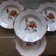 4 vintage deep plates from Digoin Sarreguemines 200894
