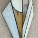 Stained glass wall lamp, Tiffany style, Art Deco design.