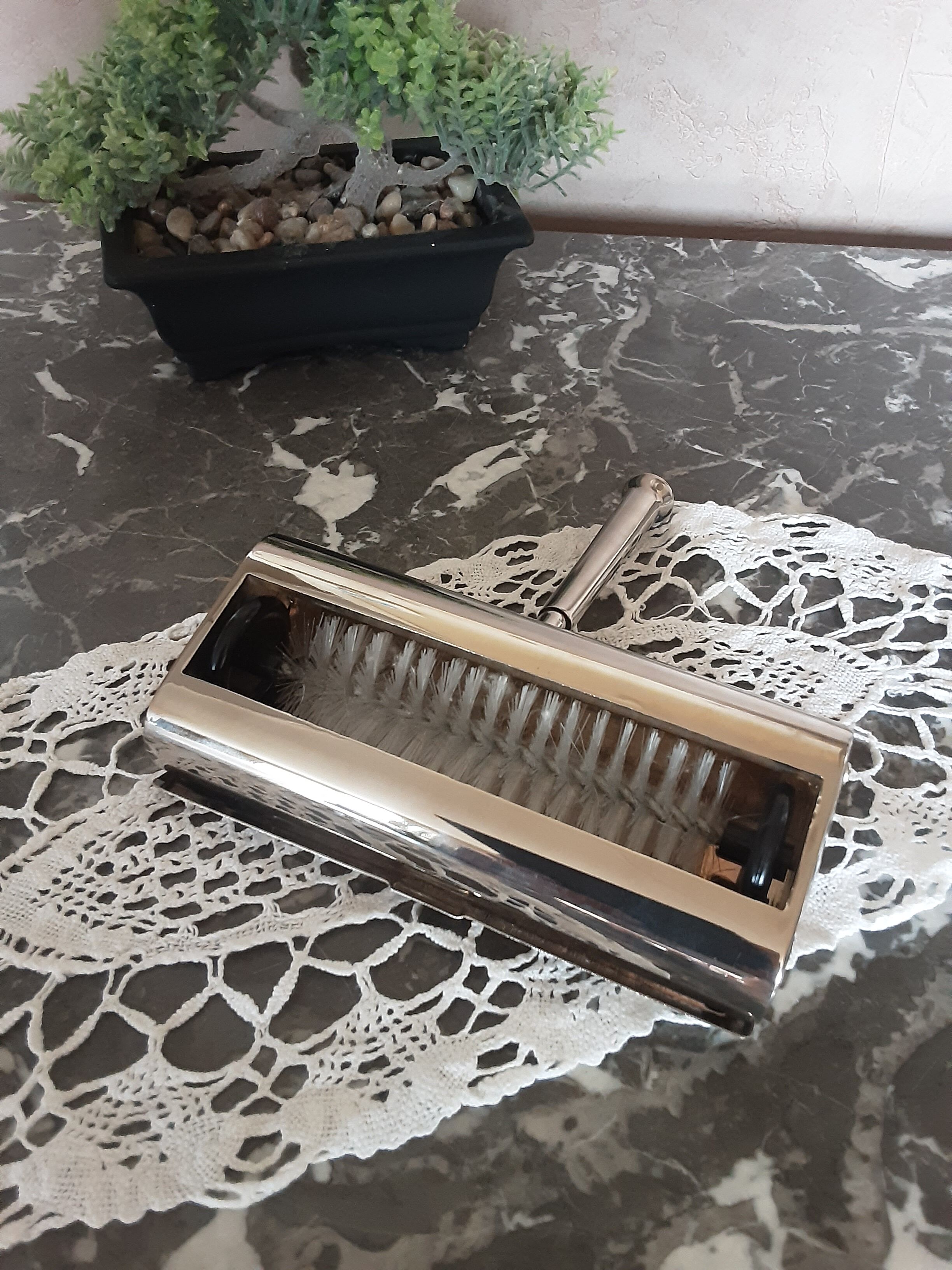 Solid stainless steel crumb pickup - vintage