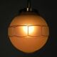 Art Deco pendant light with 12-sided glass ball, 1930s