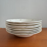 Set of 7 antique deep plates Villeroy & Boch – Mettlach