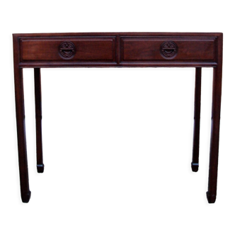 Mahogany console, 1970s
