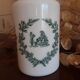 Opaline glass pot - vintage