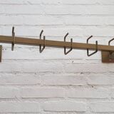 Bony 1980s metal wall coat rack