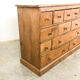Pine bank of drawers