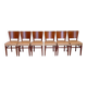 Set of 6 authentic Stella bistro chairs - Beech & Skai model