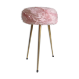 Stool tripod rug pink 70