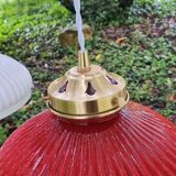 Trio of vintage pendant lights