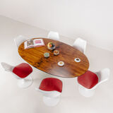 Oval dining table in rosewood by Maurice Burke for Arkana, England, 1960s