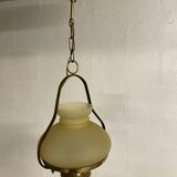 Opaline glass pendant light