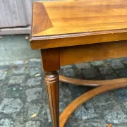 Louis XVI style coffee table in stained cherry wood 95x50cm 1970
