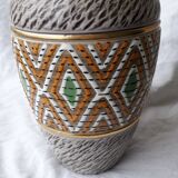 Signed stoneware vase