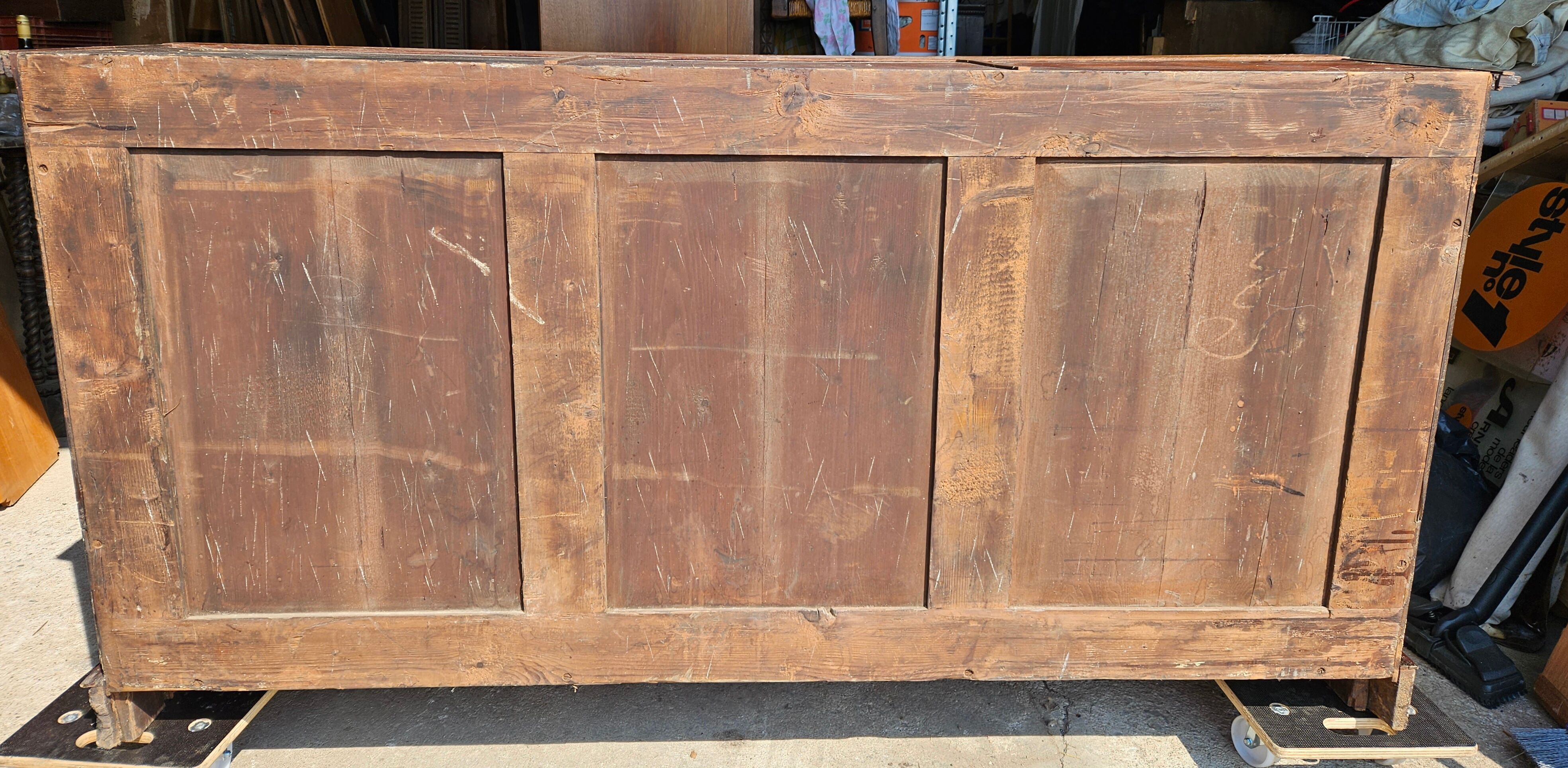 English mahogany bookcase with drawers