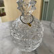 Candy box / Jewellery box "Pineapple" in cut crystal – Vintage style