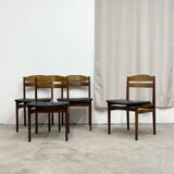4 chaises Danoise en palissandre de Rio