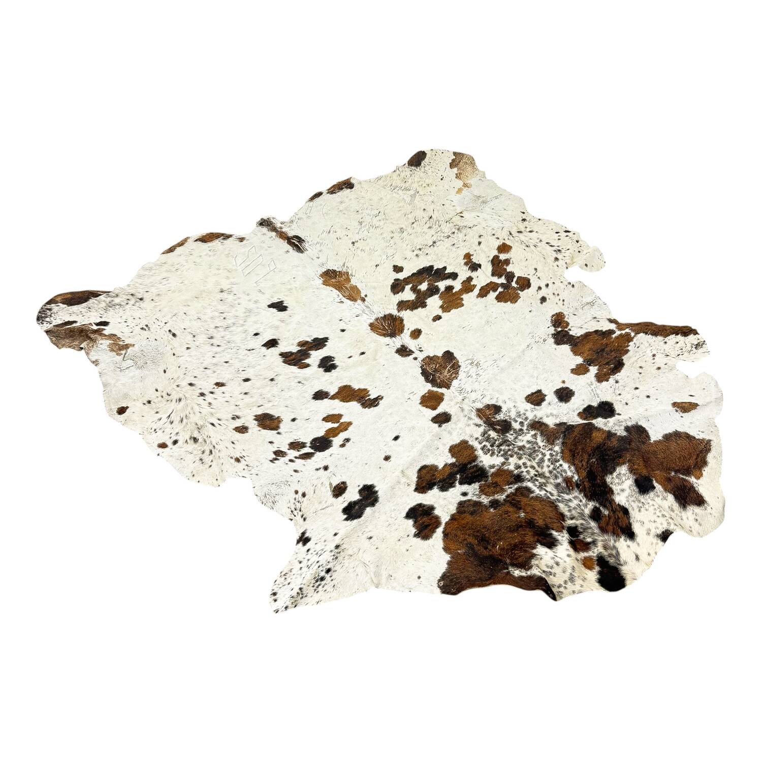 Tapis vintage en cuir de vache