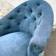 Pair of velvet toad armchairs