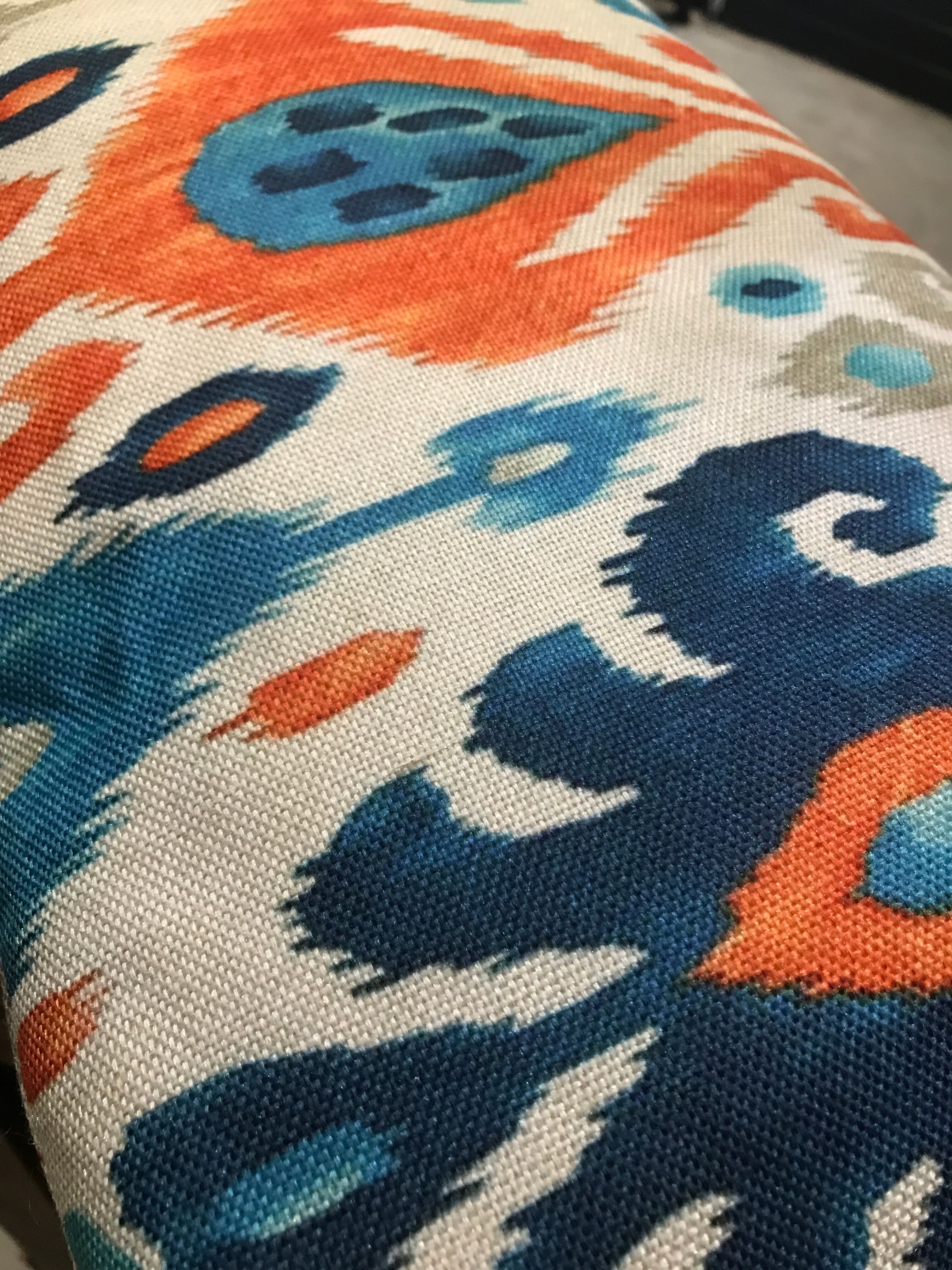 Long cushion bohemian ethnic motifs