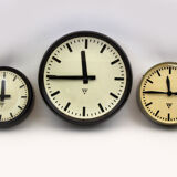 Industrial railway clock by Pragotron, 1960s