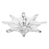 Large star-shaped crystal bowl from Vannes, circa 1960, 42 cm.