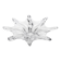 Large star-shaped crystal bowl from Vannes, circa 1960, 42 cm.