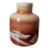 Contemporary design ceramic vase handcrafted minimalist shape brown tones
