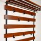 Scandinavian entrance locker Teak and metal 1960s