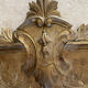 Fronton en bois doré
