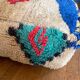 Large Bohemian Moroccan Berber Ottoman Colorful Beige Multicolored