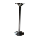 Cendrier sur pied, années 70 en inox, Culbuto