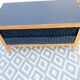 Wood and rattan chest