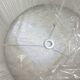Set of 3 large vintage pleated fabric lampshades – trimmings –