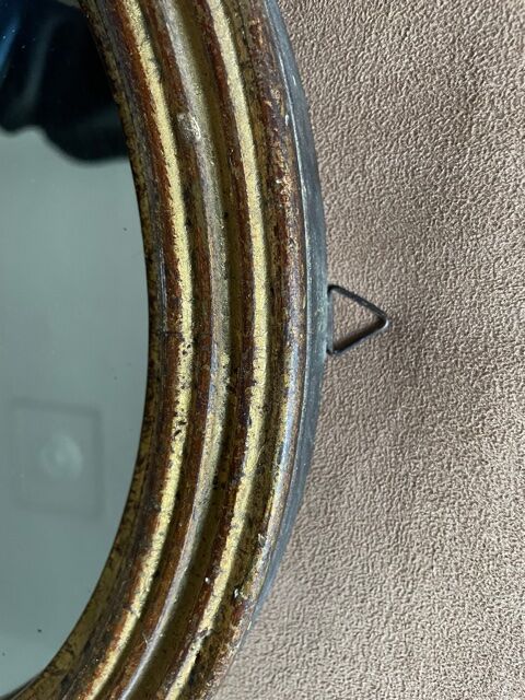 Old mirror in gilded wood early twentieth century