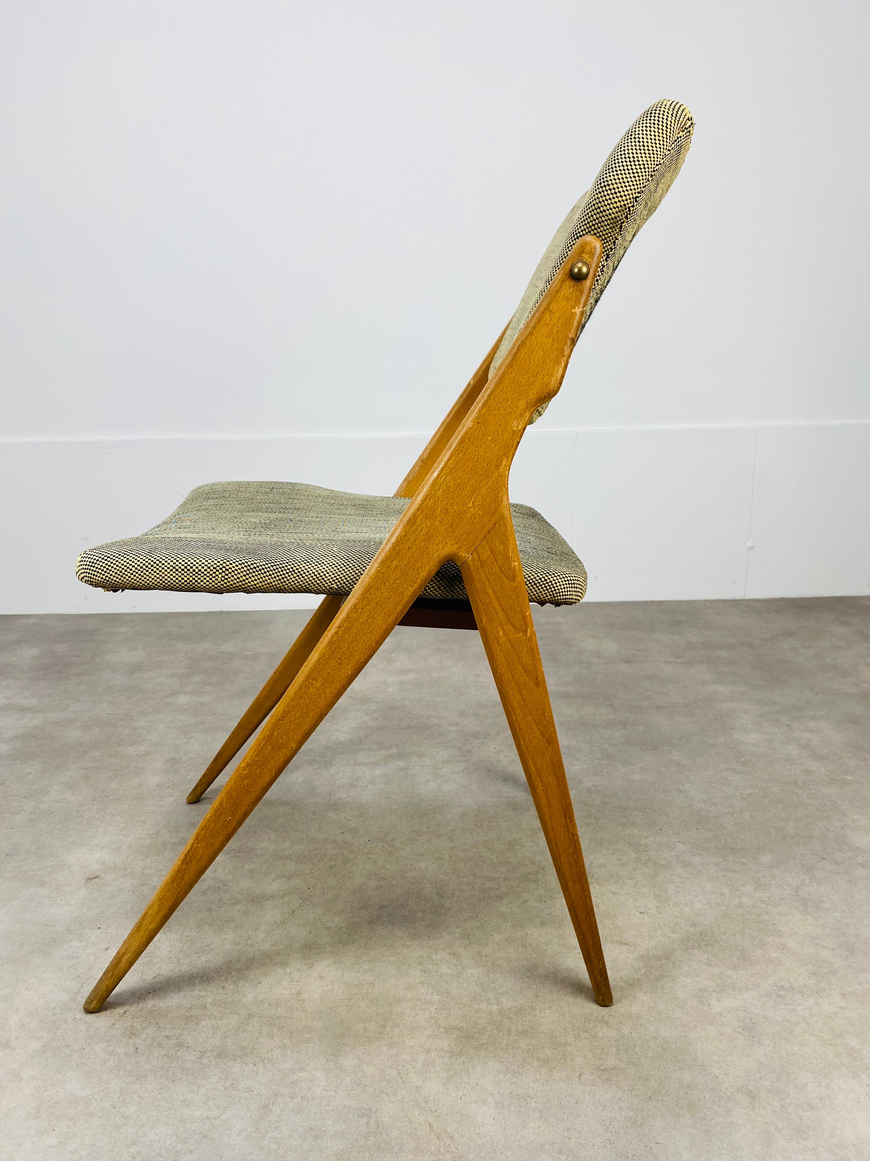 Chaise ciseaux Guermonprez éditions Godfrid années 50