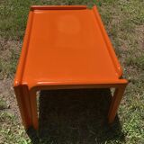 Orange fiberglass coffee table
