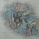 Old map of Reunion - 1895