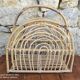 Rattan magazine holder
